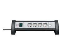 Brennenstuhl Regleta Premium-Office-Line 4 tomas con interruptor y USB