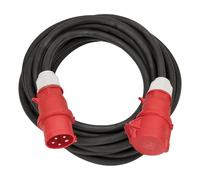 Brennenstuhl Professional CEE Cable alargador eléctrico IP44 (Cable de 10 m, con Enchufe y Conector CEE 400V/32A, 5-Polos, para Uso en Exteriores, Fabricado en Alemania) Negro