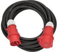 Brennenstuhl Professional CEE Cable alargador eléctrico IP44 (Cable de 25 m, con Enchufe y Conector CEE 400V/32A, 5-Polos, Uso en Exteriores, Fabricado en Alemania) Negro