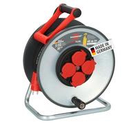Brennenstuhl Professional SteelCore Carrete SC 4100 IP44 (40 m, cuerpo de tambor de chapa, uso en obra y uso en exteriores permanente, fabricado en Alemania)
