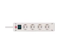 Brennenstuhl Regleta con 4 tomas Bremounta Universal inclinadas 90° 1,5m,