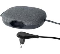 Brennenstuhl regleta de enchufes con Superficie Textil (Mueble regleta eléctrica con 1 Toma Euro y 2 Cargadores USB, Cable de 3m) Negro/Antracita