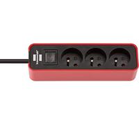 Brennenstuhl - Regleta de enchufes ECOLOR (3 enchufes, 1,5 m de cable)