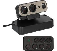 Brennenstuhl PDU Estilo Duplex USB-C PD USB-A 9x Enchufes Tipo F Protección contra sobretensiones