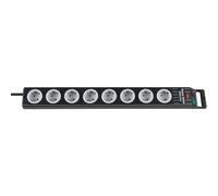 Brennenstuhl Regleta Super-Solid 8 tomas carcasa policarbonato cable 2,5m para interiores Negro/Gris