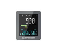 Bresser Bresser CO₂ Smile - Gris Monitor de medición y control de la calidad del aire, humedad y temperatura ideal para espacios cerrados