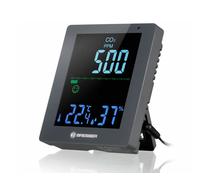Bresser Bresser CO₂ Smile - Gris Monitor de medición y control de la calidad del aire, humedad y temperatura ideal para espacios cerrados