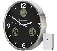 BRESSER MyTime io NX - Reloj de Pared con termómetro e higrómetro (30 cm de diámetro)