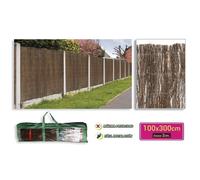Brezo natural rollo de cercado brezo de medida 100x300cm y 2cm de grosor/150x300cm y 2cm de grosor a elegir Malla Ocultacion Jardin Cercado de Brezo Natural para Exterior Maxima privacidad Facil
