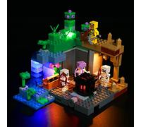 BrickBling Kit de luces para Lego Minecraft The Skeleton Dungeon 21189, Minecraft Lego Dungeon iluminación LED compatible con Lego 21189 (sin Lego, solo luces)
