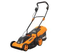 Bricoferrr Cortacésped Eléctrico - 1800W, Ancho de Corte 38cm y Altura Ajustable