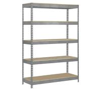Simonrack Estantería metálica 2000x1000x450 mm, 5 baldas de madera, 300 kg por balda