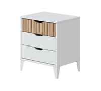 Bricohabitat mesita de noche con 3 cajones mesilla de noche dormitorio