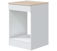 Mueble bajo kira para horno blanco/natural 60 cm 60 cm