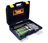 BricoLoco Kit Anclaje Químico Profesional| Taco químico y accesorios | Estuche Profesional de -> 2 Taco químico Epoxi 410 ML. + 5 Boquillas + 1 Pistola + 10 tamices + 10 espárragos