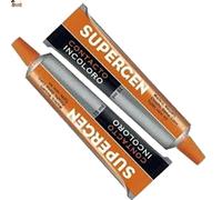 BricoLoco Pack 2 tubos Pegamento de contacto Supergen extrafuerte. 75 ml.Incoloro transparente. Suela zapatos, calzado, madera. Uniones resistentes y duraderas. Bricolaje y reparación. (2, 75 ml.)