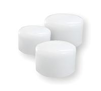 Bricoloco Pack 6 uds. Cabezales de nailon para martillos y mazas de 28, 35 o 45 mm. - Boca PP nailon para golpeo antirebote (35 mm)
