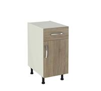 BriCor BriCor - Módulo Bajo Cocina 1 Puerta + 1 Cajón. Roble
