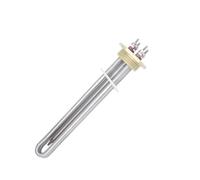 Brida de agua Zeater Element DN32 Calentador de agua con brida de cobre Camper 300w/600w DC solar con tubo termostático Elemento calefactor 12v (Heater With Nut,12v 600w BSP)