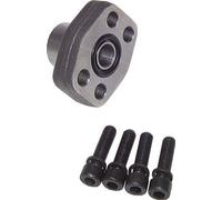 Brida SAE de 2'' 6000 PSI de acero liso con roscas hembra G2'' ISO 6162-2