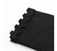 Bridas de nailon liberables, organizador de cables, color negro, 15, 20, 25 y 30 cm, correas de gancho de nailon, paquete de vendajes, bridas de plástico largas (10 piezas, 150 mm)