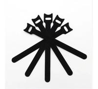 Bridas de nailon liberables, organizador de cables, color negro, 15, 20, 25 y 30 cm, correas de gancho de nailon, paquete de vendajes, bridas de plástico largas (100 piezas, 300 mm)