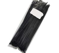 Bridas de nylon Brida de nailon plástico autoblocante, 100 Uds., negro, 5x300mm, anillo sujeción for bridas cables 3x200mm, envolturas con cremallera, juego for correa(5x200mm)