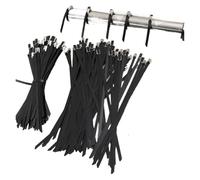 Bridas Metalicas Bridas de Metal for cables, bridas for autoblocantes acero inoxidable, bucles sujeción ajustables for oficina en casa, for 15/20/25/30cm(4.6x200mm,10PCS)