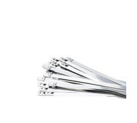 Bridas metálicas para cables 30 Uds. Bridas de cables acero inoxidable 304 alicates correa sujeción herramienta corte cortador tensión cierre automático cremallera envoltura manual