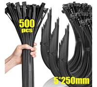 Bridas para cables de nailon y plástico, correas de Cable autoblocantes, Cables ajustables, bucle de sujeción, brida con cremallera para el hogar y la Oficina, venta al por mayor, 500/100 Uds. 3x150mm