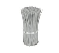 Bridas para plantas, Paquete de 100 soportes for jaulas plantas multicolores y bridas for cables for trepadoras, 8-30 cm(Gray-100pcs,25cm)