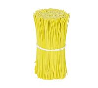 Bridas para plantas, Paquete de 100 soportes for jaulas plantas multicolores y bridas for cables for trepadoras, 8-30 cm(Yellow-100pcs,25cm)