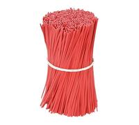 Bridas para plantas, Paquete de 100 soportes for jaulas plantas multicolores y bridas for cables for trepadoras, 8-30 cm(Red-100pcs,25cm)