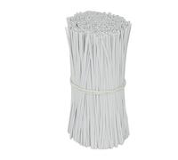 Bridas para plantas, Paquete de 100 soportes for jaulas plantas multicolores y bridas for cables for trepadoras, 8-30 cm(White-100pcs,25cm)