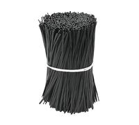 Bridas para plantas, Paquete de 100 soportes for jaulas plantas multicolores y bridas for cables for trepadoras, 8-30 cm(Black-100pcs,25cm)