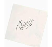 Bride to Be Servilletas JGA decorativas blancas - Servilletas de papel para mujeres JGA, elegantes servilletas de novia a bebe en color blanco, 2 capas, absorbentes, resistentes al desgarro, perfectas