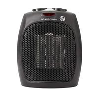 briebe Calefactor Cerámico con Termostato para Bajo Consumo PTC, Eléctrico, 2 Niveles Potencia 750 / 1500W, Aire Caliente/Frío, Seguridad contra Sobrecalentamiento, Portátil, Negro