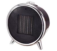 Briebe HT1129 Calefactor Cerámico LED, Portátil, 2 Niveles Potencia, Termostato Automático, Diseño Moderno, 1500W, Negro/Plata