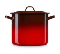 Briebe ignea olla alta cocina inducción 28cm, cazuela 13l con tapa acero esmaltado, fuego, horno vintage, , rojo