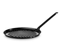 Briebe Levante Grill Asador Inducción Rayas 26 cm Acero Esmaltado, Sartén Parrilla, Fuego, Gas, Horno, , Negro