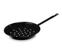 Briebe Levante Sartén Castañera Inducción 26 cm Asar Castañas, Acero Esmaltado, Vitrocerámica Fuego Gas Horno, , Negro