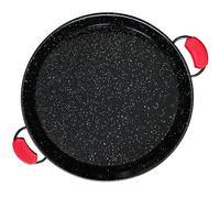 briebe Paellera Valenciana Esmaltada 38cm, Acero Esmaltado Antiadherente, 8 Raciones de Paella Apta para Gas, Horno