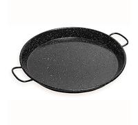 briebe Paellera Valenciana Inducción Esmaltada 15 cm, Acero Esmaltado, Mini Paella, Aperitivo, Degustación, Apta para Vitrocerámica, Fuego, Gas, Horno, Levante Negro Jaspeado