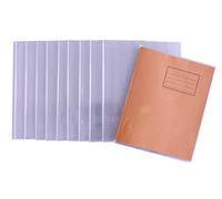 Bright Ideas Chaquetas transparentes Aa de 165 mm x 210 mm (caja de 100), hechas de PVC lavable y resistente para libros de ejercicios escolares, PK100