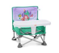 Bright Starts, Elevador Portátil Pop 'N Sit Disney Princesa Ariel, Uso Interior y Exterior, Asiento de Suelo con Bandeja para Comer, 6 Meses a 3 Años