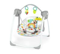 Bright Starts, Playful Paradise, Columpio portátil Compacto automático para bebés con música, Unisex, de recién Nacidos en adelante