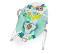 Bright Starts Wild Wonders Hamaca vibratoria para bebés con arco de juguete