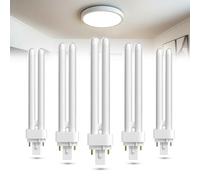 BrightArk 2 Pines 26W G24d-3 Bombillas PLC Tubo 2U para Cocina, Luz Natural 4000K, No Regulable, 5 Pack