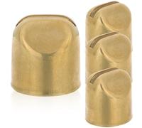 BRIGHTFUFU Cuñas de Latón Dorado Conector Cónico y Seguro para Mango de Cuchillo de Cocina Accesorio de Repuesto para Mangos de Madera, Adecuado para Bricolaje y Uso Familiar