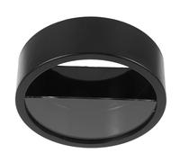 BRIGHTFUFU Maceta de Pared Redonda, Porta Flores Decorativo, Maceta Colgante de Pared, acrílico, Negra, para Oficina, con Adhesivo o sin perforación